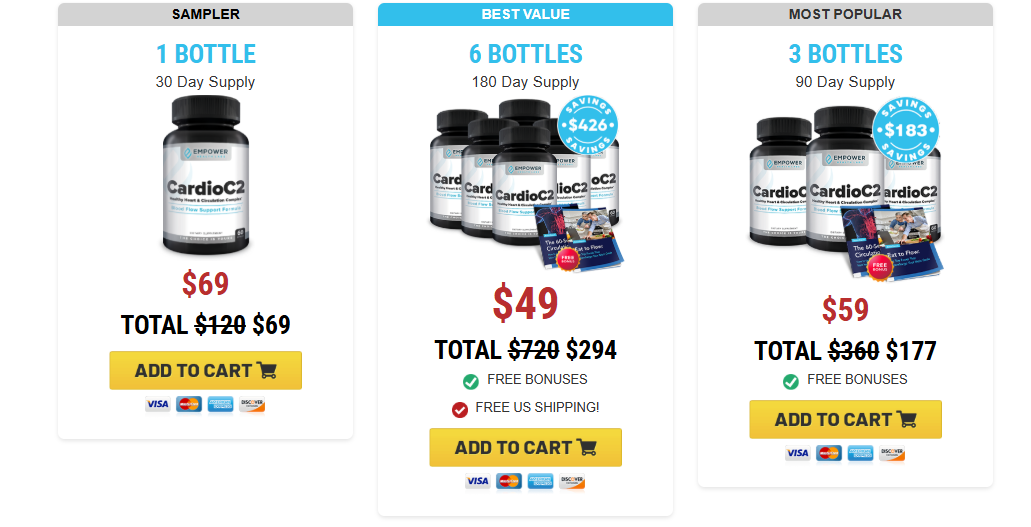 CardioC2 6 bottles